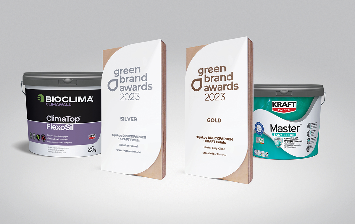 Βραβεύσεις για την Kraft Paints και Bioclima στα Green Brand Awards 2023